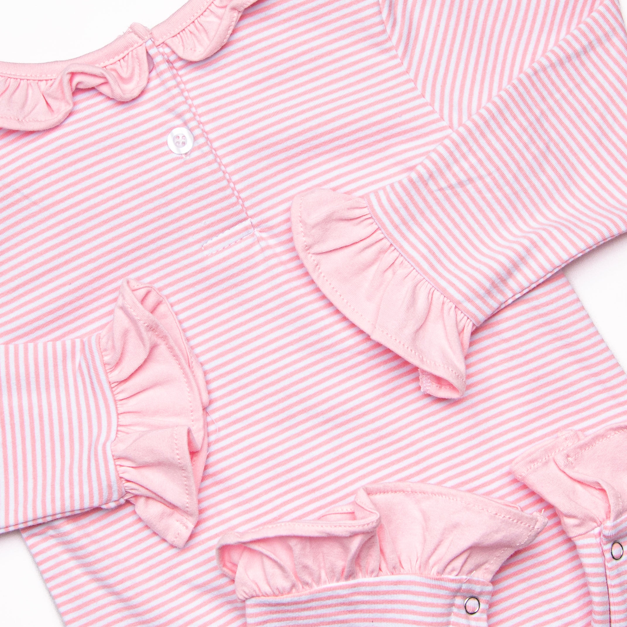 Pink Lucky Charm Applique Ruffle Romper - The Ultimate Lucky Wear