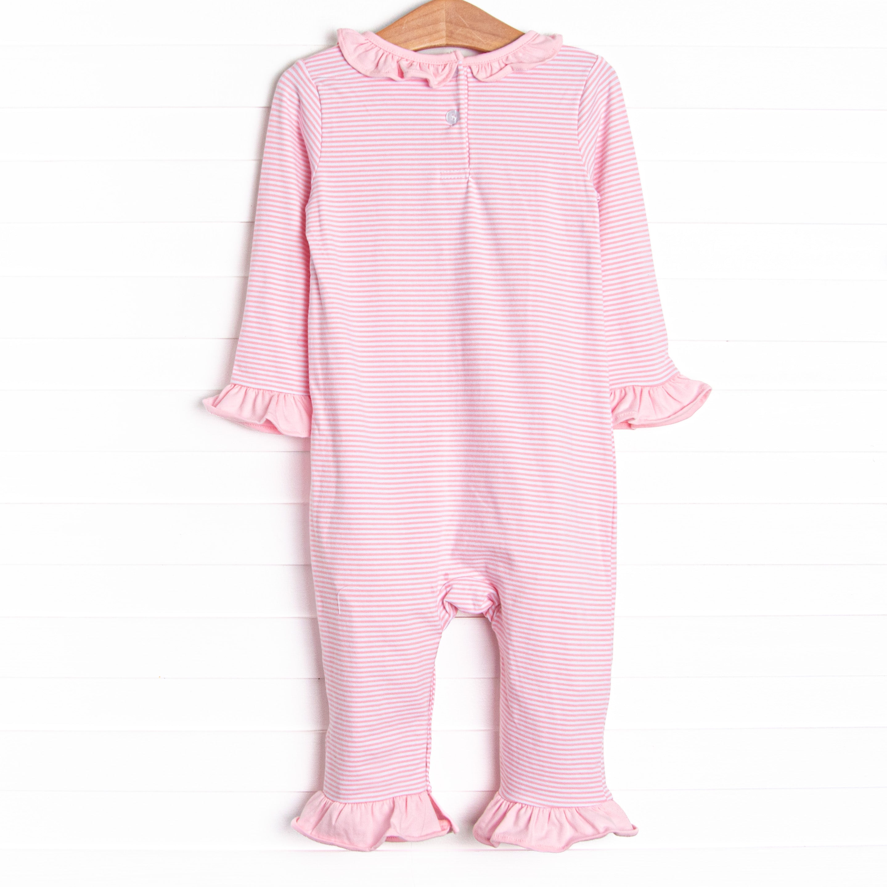Pink Lucky Charm Applique Ruffle Romper - The Ultimate Lucky Wear