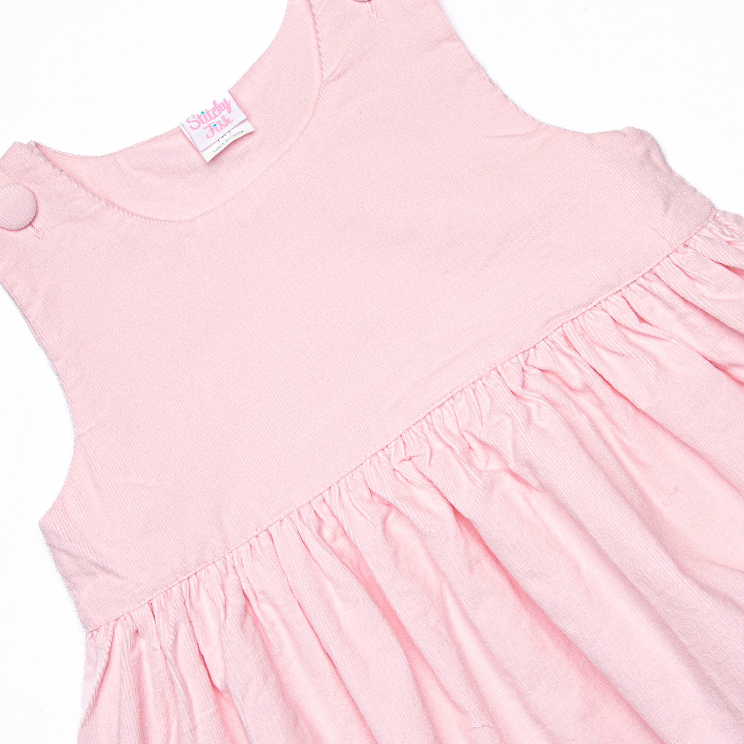 Charming Pink Corduroy Elizabeth Dress