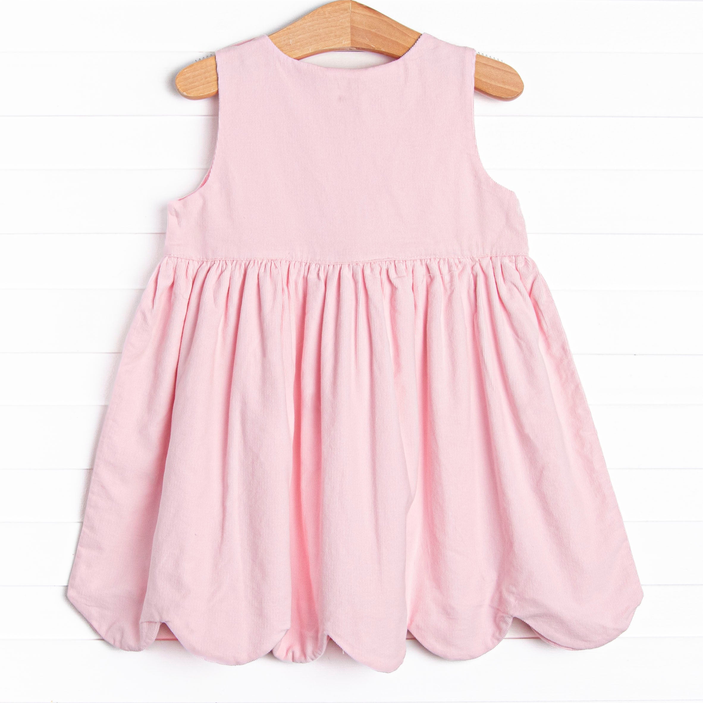 Charming Pink Corduroy Elizabeth Dress